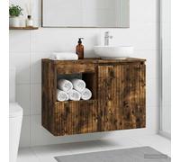 Armoire de salle de bain avec tiroir Bois d'ingénierie Rangement vidaXL vidaXL