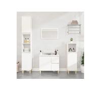 vidaXL Armoire de salle de bain 819804 – blanc 30x30x100 cm, bois d'ingénierie