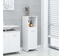 Armoire de salle de bain Blanc 30x30x95 cm Bois composite