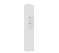 Armoire De Salle De Bain Blanc 32x25,5x190 Cm Aggloméré - Vidaxl Blanc