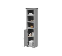 Armoire de salle de bain BODO gris 44x30x160 cm, armoire de rangement de salle de bain, placard de salle de bain, 4016862
