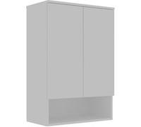 Armoire de Salle de Bain "Bosco Lume 70" - 70 x 36 x 100 cm - Matte White