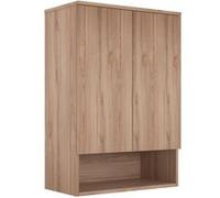 Armoire de Salle de Bain "Bosco Lume 70" - 70 x 36 x 100 cm - Oak