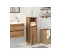 vidaXL Armoire de Salle de Bain chêne Artisanal 30x30x100 cm