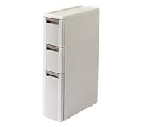 Armoire de salle de bain compacte avec 3 petits tiroirs - Chariot de rangement fin pour optimiser l'espace et nization - Idéal pour les petits espaces et la décoration de la maison.