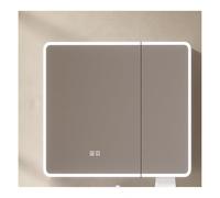 Armoire de salle de bain de 70 cm avec miroir, rangement mural, désembueur à un bouton, étanche et résistant à l'humidité, miroir haute définition, utilisation polyvalente pour n'importe quelle salle