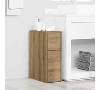 Armoire de Salle de Bain Étroite avec Roulettes Colonne de Rangement vidaXL