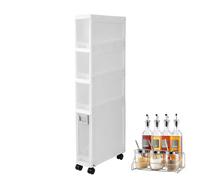 Armoire de Salle de Bain Étroite | Organisateur Mince avec Gain de Place,Armoire de Salle de Bain pour Petits Espaces - pour Salon Buanderie Entrée Chambre Coin Bureau Comptoir Évier Réfrigérateur Toi