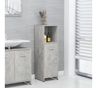 Armoire de salle de bain gris béton 30x30x95 cm Bois composite