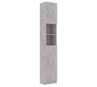 Armoire De Salle De Bain Gris Béton 32x25,5x190 Cm Aggloméré - Vidaxl Gris