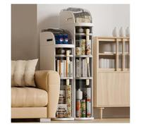 Armoire de salle de bain haute et étroite - Tour de rangement verticale avec tiroirs transparents et porte-papier toilette de grande capacité pour l'organisation de la salle de bain (4 niveaux)