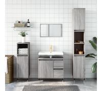 vidaXL Armoire de bain sonoma gris 30x30x190 cm bois d'ingénierie831530 Gris G