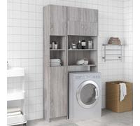 Armoire de Salle de Bain Meuble Rangement Toilette Bois d'Ingénierie vidaXL
