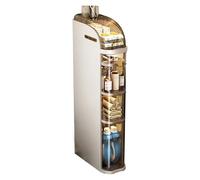 Armoire de salle de bain mince et étanche avec boîte à mouchoirs, rangement à roulettes pour salle de bain, cuisine, bureau, studio - Nizer peu encombrant pour la maison et le bureau