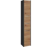 Armoire de salle de bain moderne en 5 couleurs - polyvalente et facile à monter. Couleur : Antracite/ Chêne Artisan, étagère de salle de bain, meuble de salle de bain, armoire de salle de bain, armoir