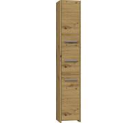 Armoire de salle de bain moderne en 5 couleurs - polyvalente et facile à monter. Couleur : chêne artisanal, étagère de salle de bain, meuble de salle de bain, armoire de salle de bain, armoire haute d
