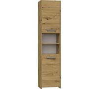Armoire de salle de bain moderne en 5 couleurs - polyvalente et facile à monter. Couleur : chêne artisanal, étagère de salle de bain, meuble de salle de bain, armoire de salle de bain, armoire haute d