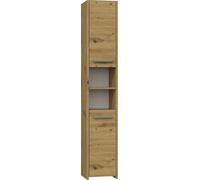 Armoire de salle de bain moderne en 5 couleurs - polyvalente et facile à monter. Couleur : chêne artisanal, étagère de salle de bain, meuble de salle de bain, armoire de salle de bain, armoire haute d