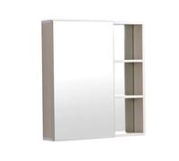 Armoire de salle de bain moderne en aluminium avec miroir de rangement caché pour maquillage et cosmétiques