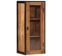 Armoire de Salle de Bain Murale Placard Toilette Bois Massif d'Acacia Fer vidaXL