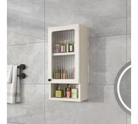 Armoire de salle de bain murale - Rangement peu encombrant pour articles de toilette, cosmétiques et parfums - au-dessus des toilettes - Rangement polyvalent à suspendre pour la maison et la cuisine