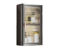 Armoire de salle de bain murale réglable au-dessus des toilettes, étagère de rangement pour cosmétiques, salon, entrée et cuisine (gris, 30 x 50 cm)
