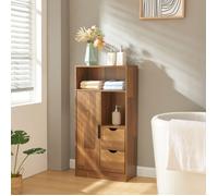 Armoire de salle de bain Namsskogan 100 x 50 x 25 cm effet noyer noir