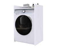 Armoire pour machine à laver, indépendante, durable, avec étagère, blanc, 64 cm x 97,5 cm x 50 cm, étagère de salle de bains, colonne, meuble de salle de bains, armoire de salle de bains