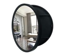 Armoire de salle de bain ronde avec miroir - Rangement mural pour médicaments avec porte ouverte - Solution élégante pour économiser de l'espace pour salles de bains modernes - Design rond élégant
