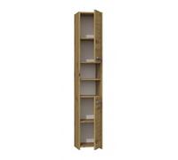Armoire De Salle De Bains - 170x30x30 Cm - Meuble De Rangement Salle De Bains Toilette - Meuble Co - Pisa Marron