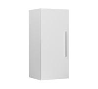 Armoire de Salle de Bains Blanche à 2 Étagères en MDF Fixation Solide Bilbao