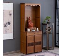 Armoire de sanctuaire bouddhiste en bambou, support de sanctuaire de style chinois, autel de prière personnel, autel bouddhiste avec fonction de rangement, base de sanctu 70*39*172cm/27.6*15.4*67.7in