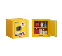 Armoire de Sécurité Antidéflagrante 8L / 15L (2/4 Gallons) | Stockage de Liquides Inflammables, Acides & Produits Chimiques Dangereux|Coffret Industriel Compact pour Atelier&Laboratoire(Yellow,2gal)