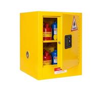 Armoire de Sécurité Antidéflagrante 8L / 15L (2/4 Gallons) | Stockage de Liquides Inflammables, Acides & Produits Chimiques Dangereux|Coffret Industriel Compact pour Atelier&Laboratoire(Yellow,4gal)
