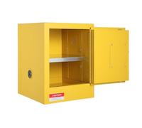 Armoire de sécurité Inflammable de 4 gallons, Stockage Dangereux avec Acier laminé à Froid, résistant au feu, étagère réglable et Plateau de déversement pour Garage d'atelier Industriel(Red)