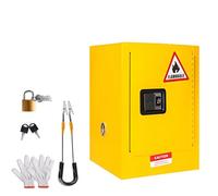 Armoire de sécurité inflammable pour stockage de liquides combustibles, acier ignifuge, verrouillable, étagère réglable