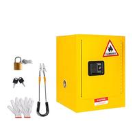Armoire de sécurité inflammable pour stockage de liquides combustibles, construction en acier ignifuge, design verrouillable, étagère réglable