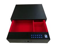 Armoire de sécurité intégrée avec serrure à empreinte digitale et tiroir, coffre-fort coulissant de sécurité, serrure électronique for armoire, identification biométrique(A)