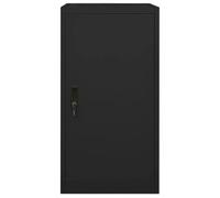 Armoire de selle noire en acier 53 x 53 x 105 cm avec porte verrouillable, support de selle réglable en hauteur et crochet pour équipement d'équitation, autonome, montage mural possible