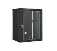 VEVOR Armoire de Serveur Réseau Montage Mural 15U Serrure Porte en Verre 457,2mm