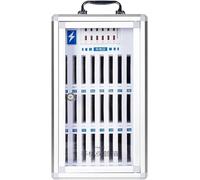 Armoire de téléphone portable avec chargement USB, station de chargement avec serrure et poignée, casier de téléphone portable rechargeable, idéal pour les étudiants et les employés, touristes 48