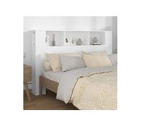 vidaXL Armoire de tête de lit murale 811934 meuble de chambre avec rangement intérieur