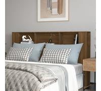 Armoire de Tête de Lit Meuble Chambre Sonoma Gris 120x18,5x102,5 cm vidaXL