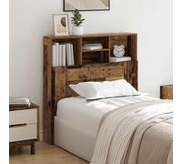 Armoire de Tête de Lit Noir 180x19x103,5 cm Murale Meuble Chambre vidaXL