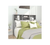 Vidaxl Armoire De Tête De Lit Sonoma Gris 140x19x103,5 Cm Multicolore