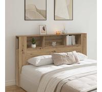 Armoire De Tête De Lit Vidaxl En Chêne Noir - 180x18.5x102.5 Cm Noir
