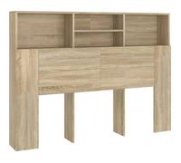 Armoire de tête de lit - ZERONE - Chêne sonoma - 140 cm - Contemporain - Design