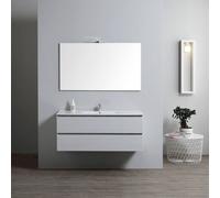 ARMOIRE DE TOILETTE AVEC LAVABO INTÉGRÉ 120 CM AVEC MIROIR SÉRIE BERLIN