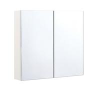 Armoire de toilette blanche avec miroir 80 x 70 cm NAVARRA