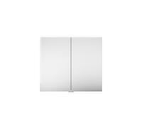 Armoire de toilette burgbad Eqio avec applique LED et éclairage du plan de toilette, 2 portes, 900x800x170mm, SPGT090F6583, Corps: Gris clair mat